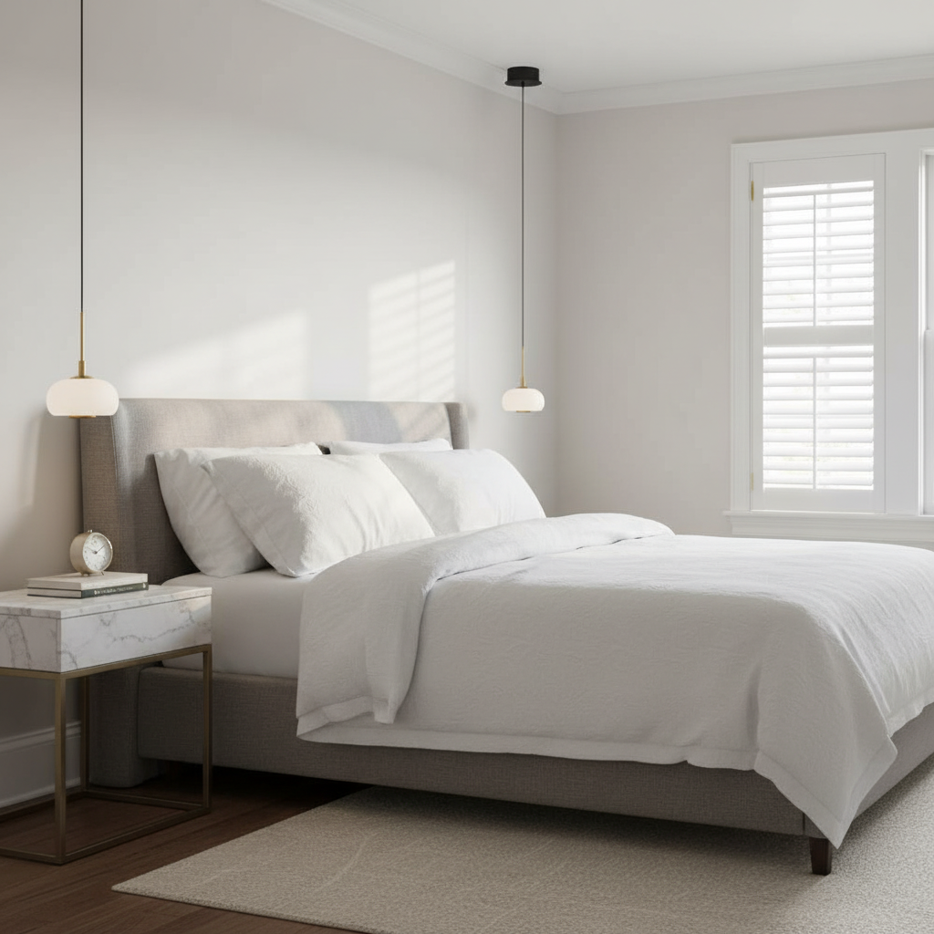 Riviko Lanterns 1 Light Round LED Pendant - elegant American bedroom
