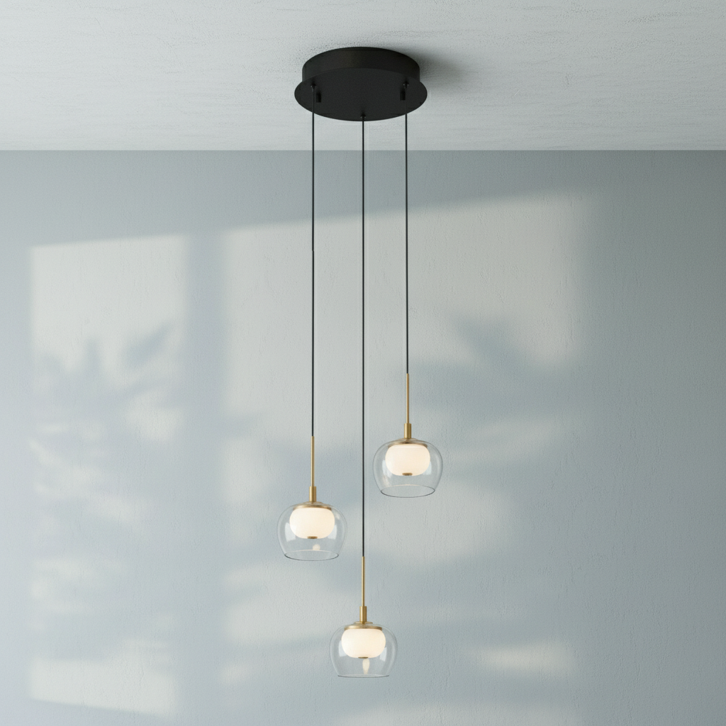 Riviko Luminous Orb LED Pendant - Background Shot