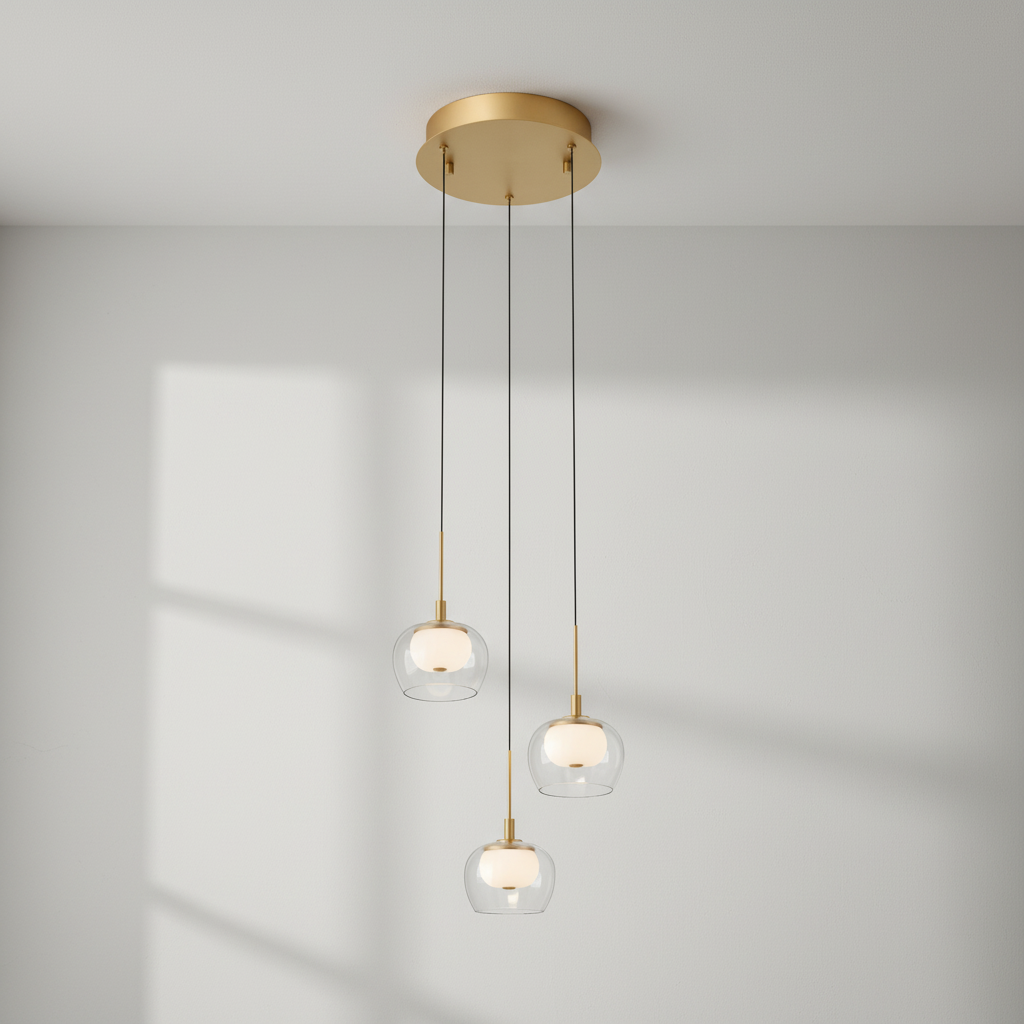 Riviko Luminous Orb LED Pendant - Background Shot