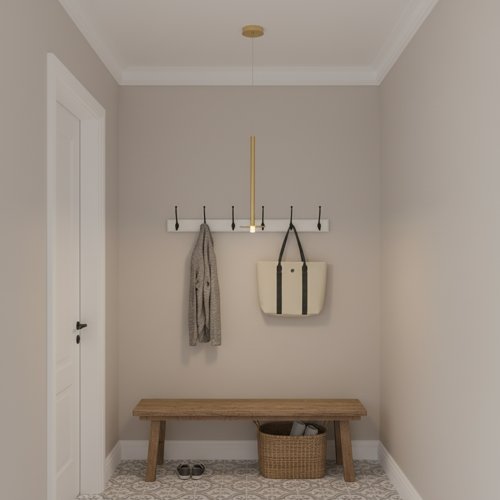 Riviko Ursula LED Pendant - small American hallway or mudroom entry