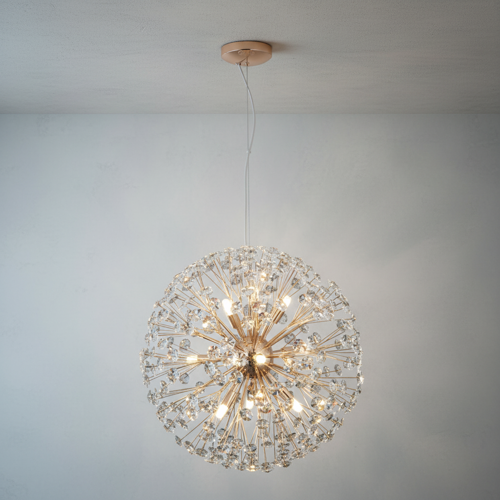 Riviko Stellar Bloom Spherical Crystal Pendant - Background Shot