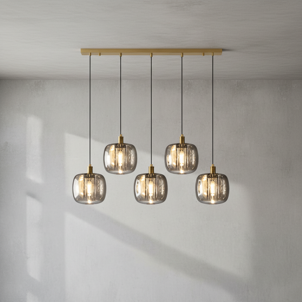 Riviko Cosmic Orb Crystal Pendant Lighting - Background Shot