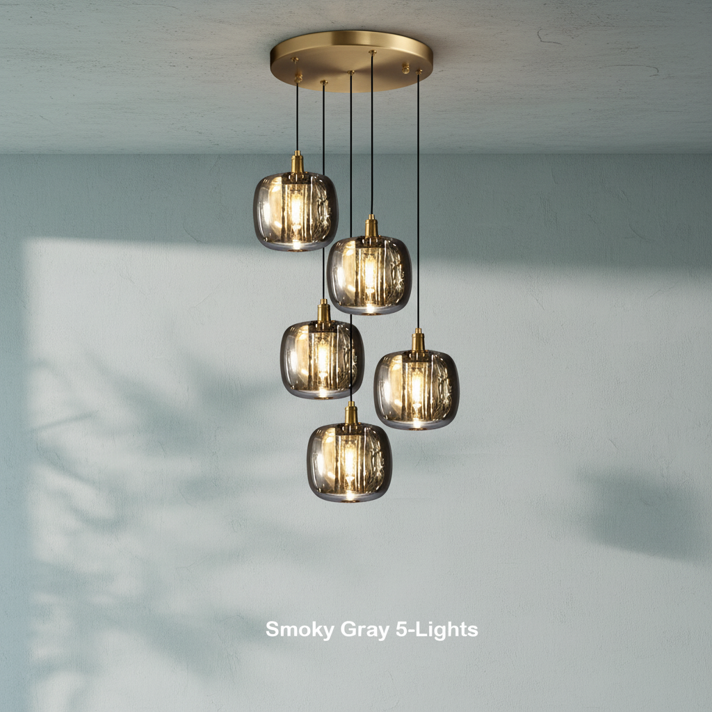Riviko Cosmic Orb Crystal Pendant Lighting - Background Shot