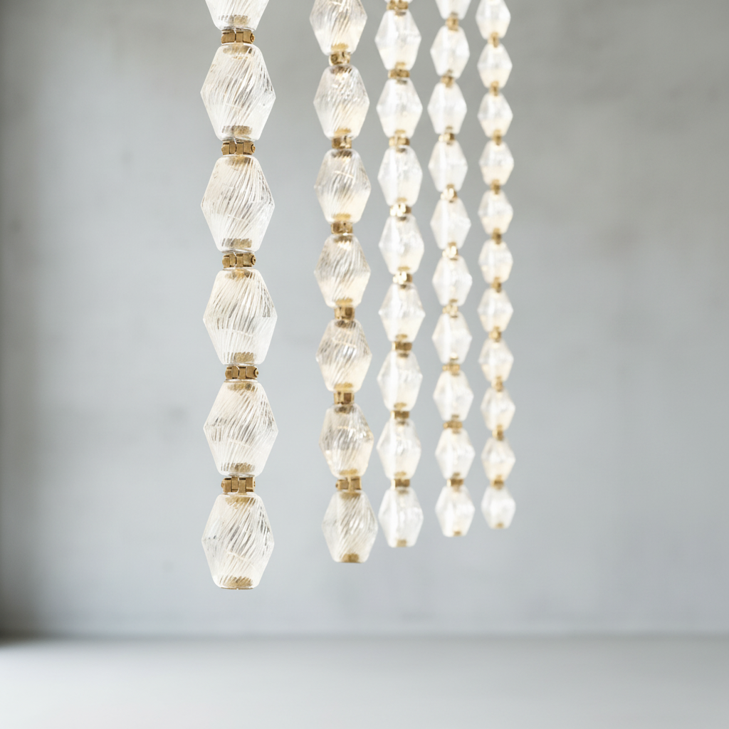 Riviko Radiant Facet Integrated LED Pendant - Background Shot