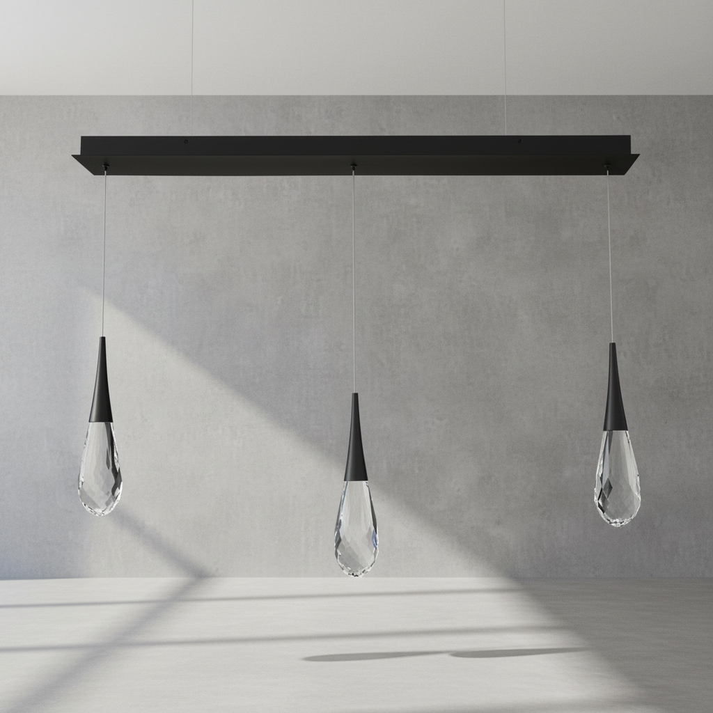 Riviko Radiant Cascade Linear LED Multi Pendant - Background Shot