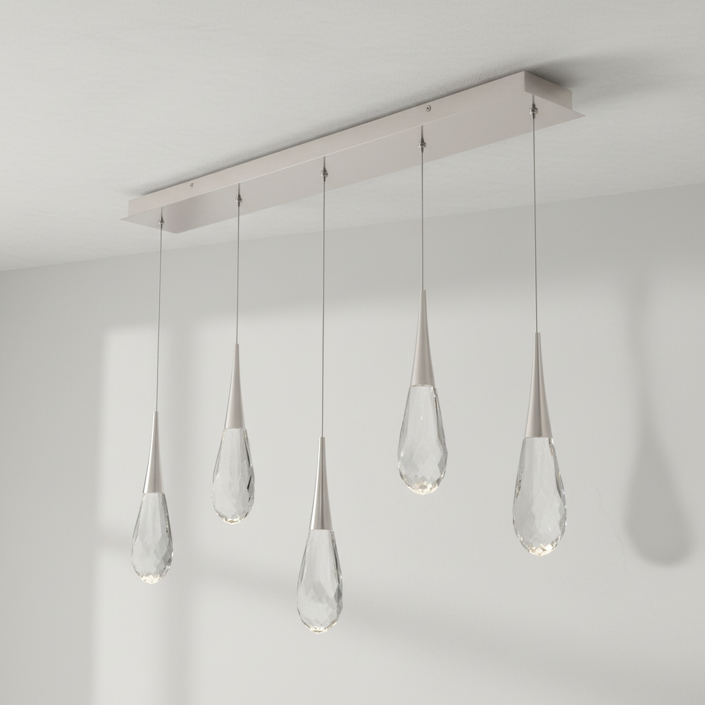 Riviko Hibiscus Linear LED Multi Pendant Light - Studio Shot