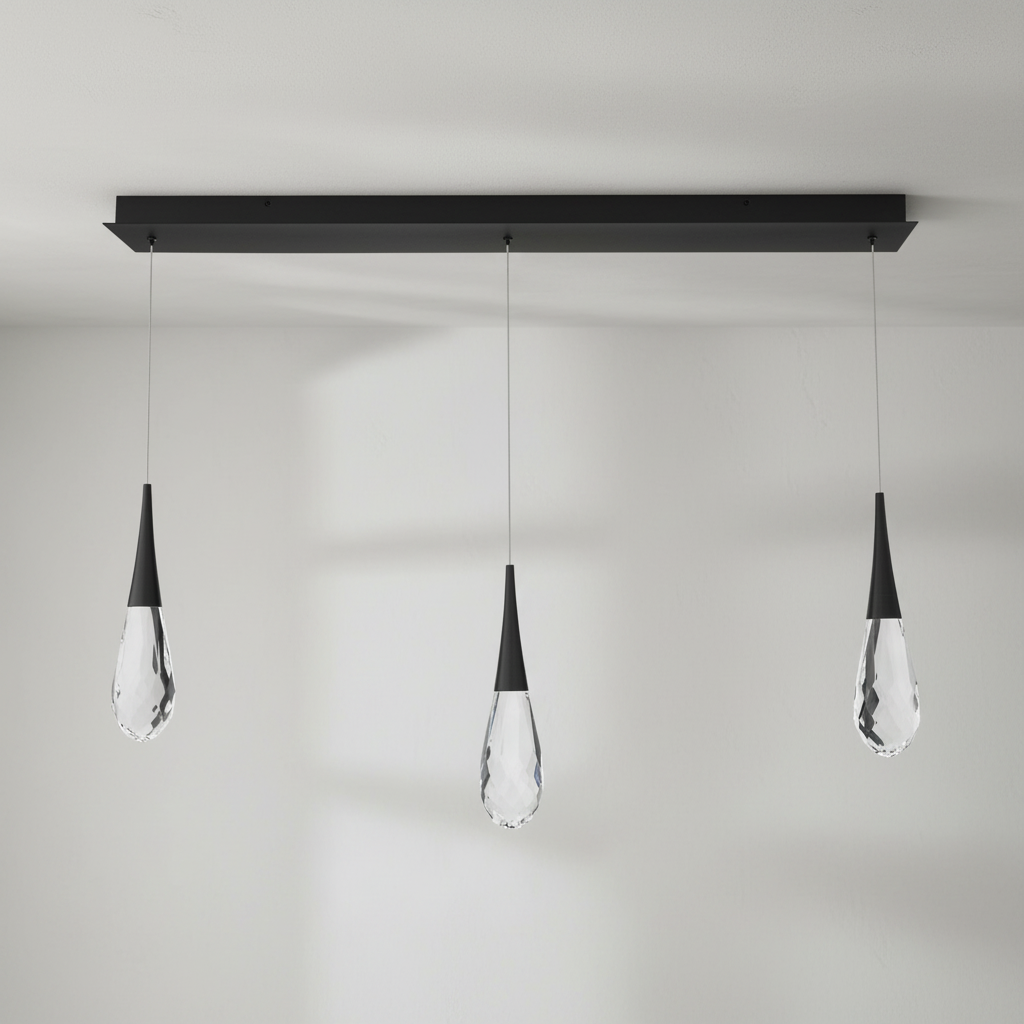 Riviko Hibiscus Linear LED Multi Pendant Light - Studio Shot