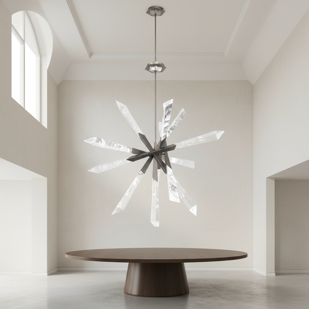Riviko Celestial Halo LED Pendant Light - Background Shot