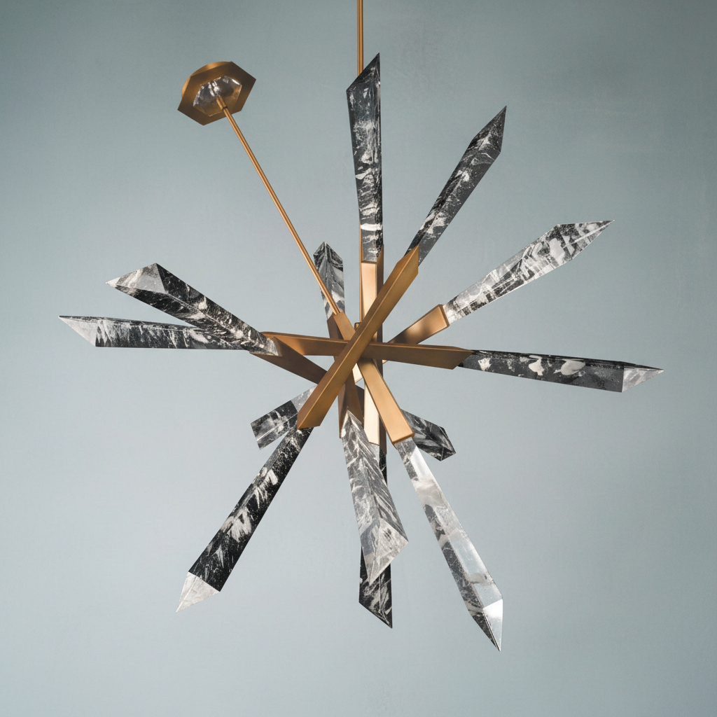 Riviko Celestial Halo LED Pendant Light - Background Shot
