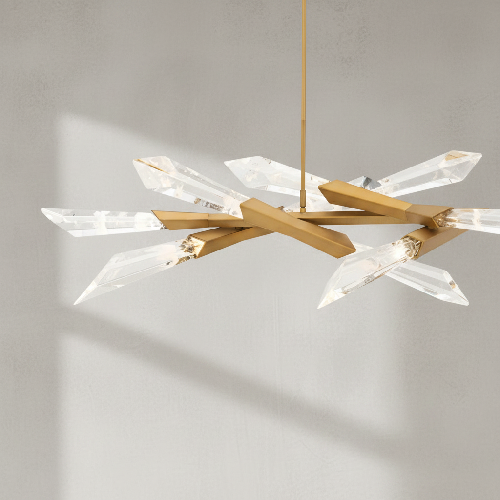 Riviko Radiant Shard Linear LED Pendant - Background Shot