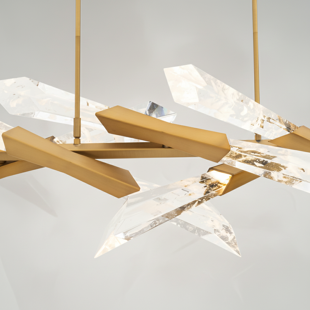 Riviko Radiant Shard Linear LED Pendant - Background Shot