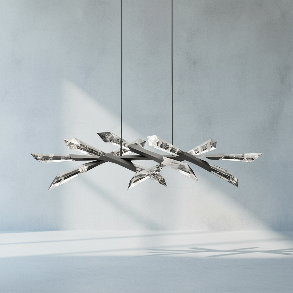 Riviko Radiant Shard Linear LED Pendant - Background Shot
