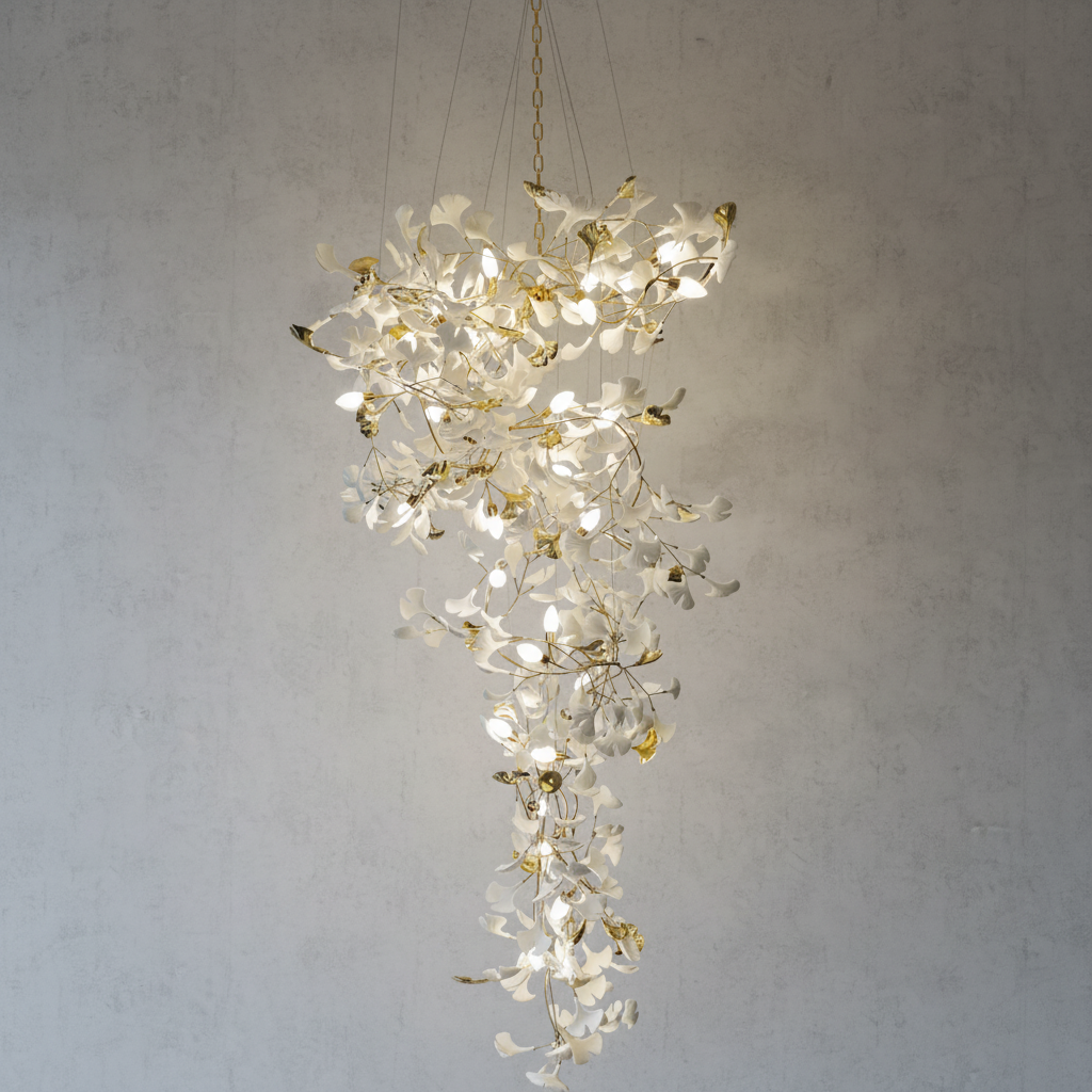 Riviko Ginkgo Canopy Branch Chandelier - Background Shot