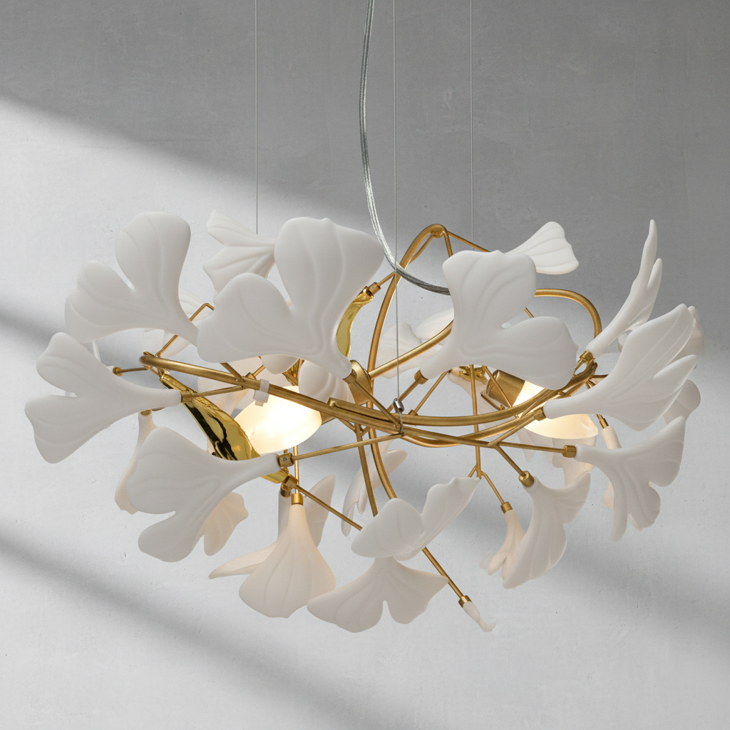Riviko Ginkgo Canopy Branch Chandelier - Background Shot