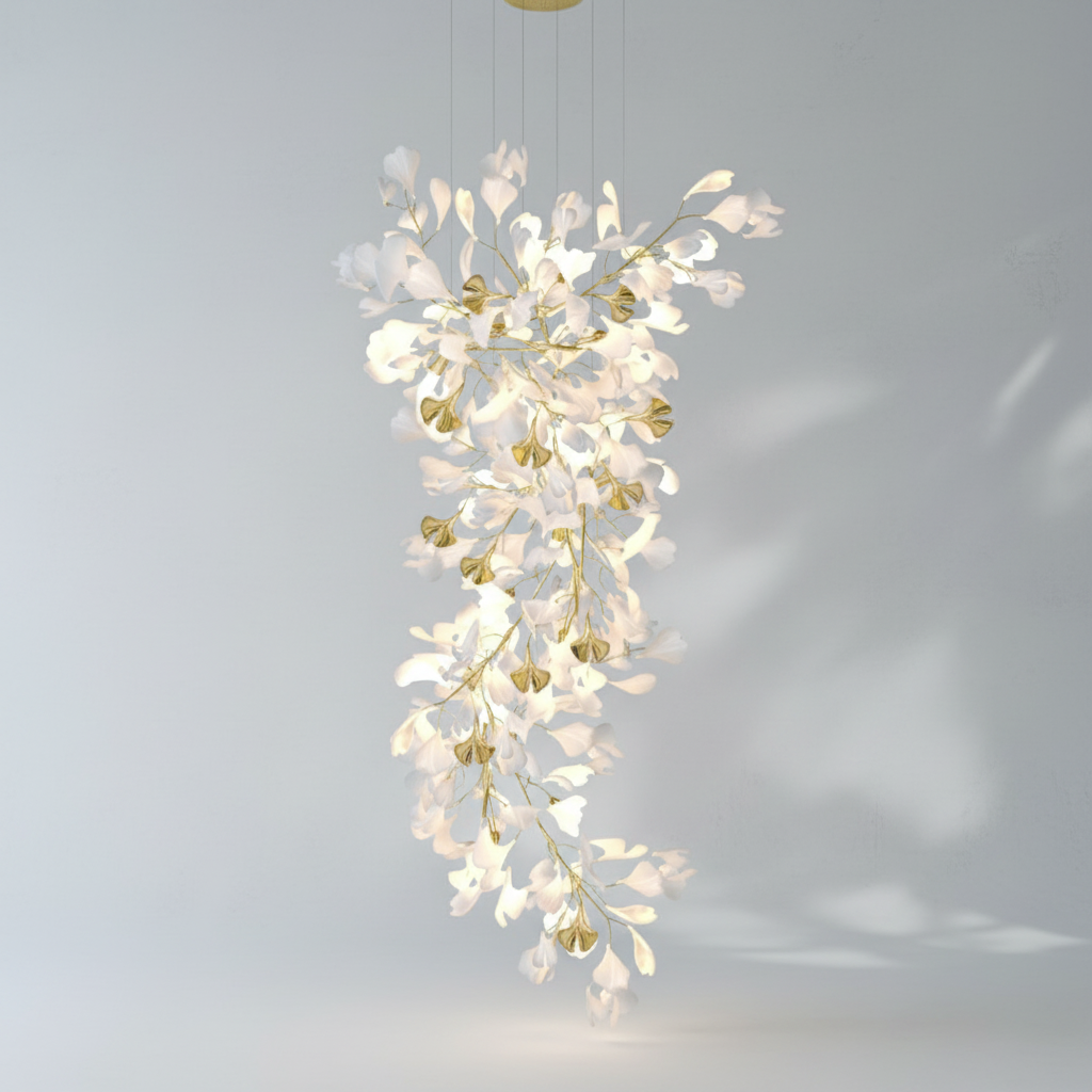 Riviko Ginkgo Canopy Branch Chandelier - Background Shot