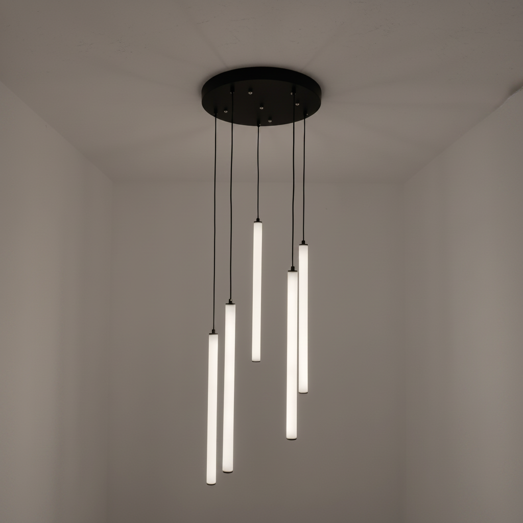 Riviko Aura Streamline White LED Pendant - Background Shot