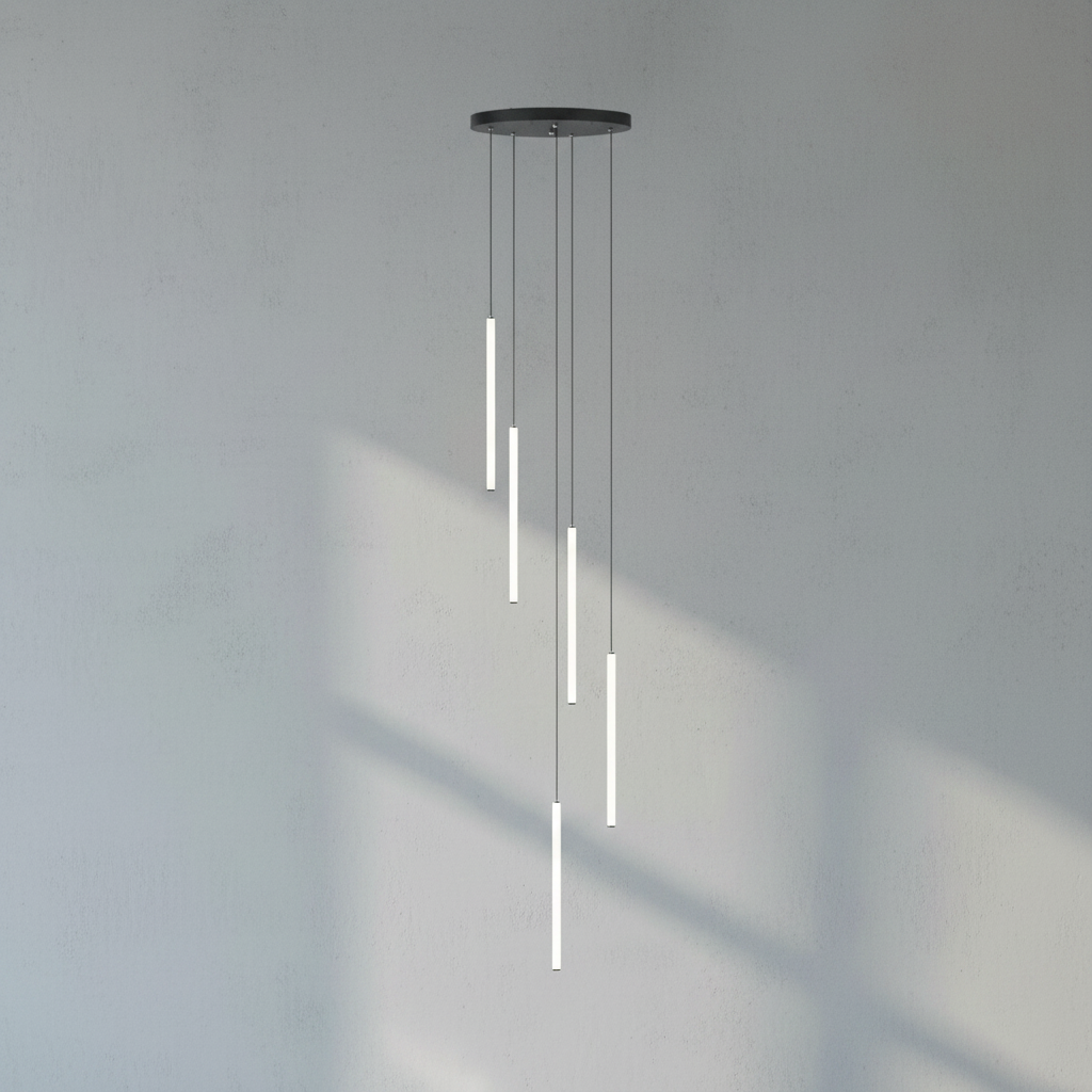 Riviko Aura Streamline White LED Pendant - Background Shot