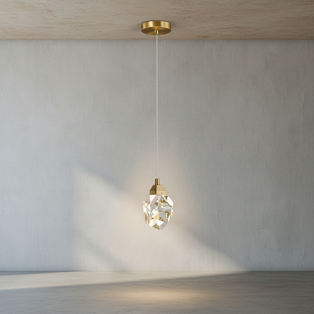 Riviko Radiant Facet Single Pendant - Background Shot