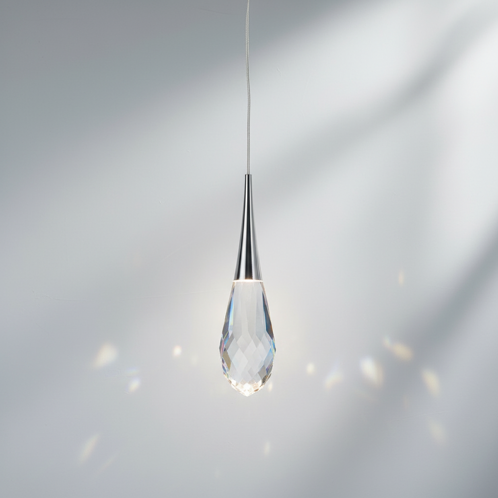 Riviko Dewdrop Faceted LED Mini Pendant - Background Shot
