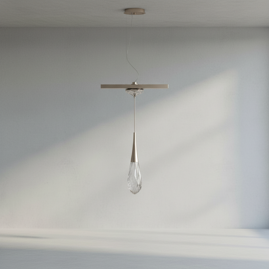 Riviko Dewdrop Faceted LED Mini Pendant - Background Shot