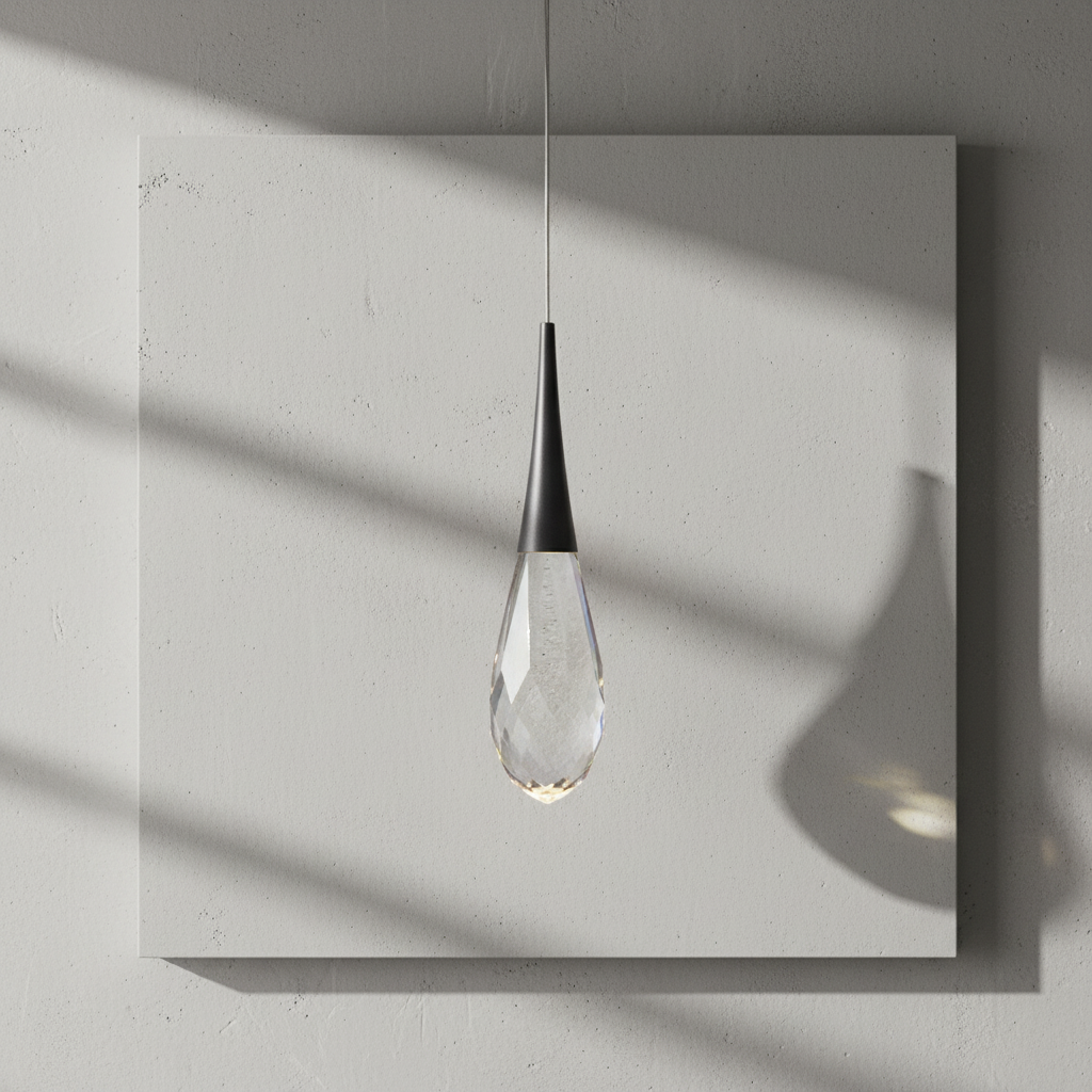 Riviko Dewdrop Faceted LED Mini Pendant - Background Shot