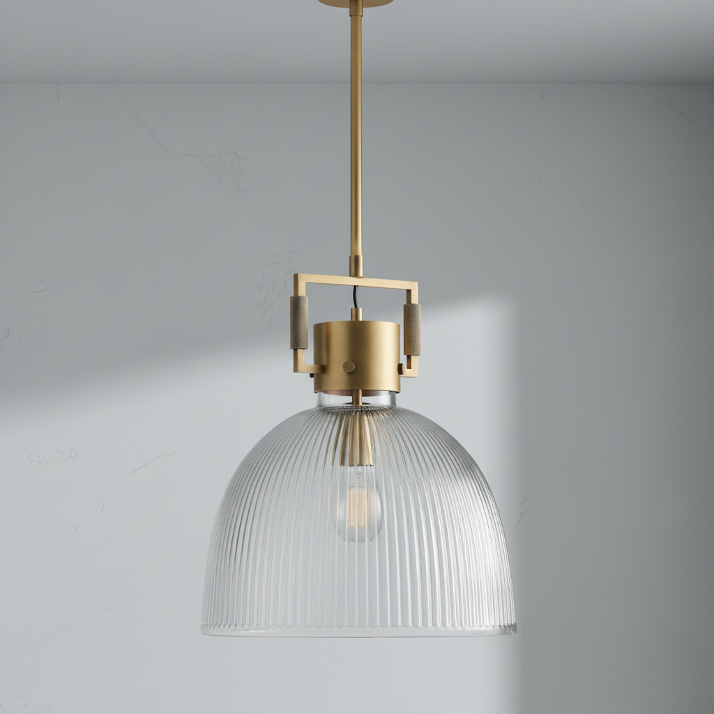 Riviko Radiant Prism 1-Light Glass Pendant - Background Shot