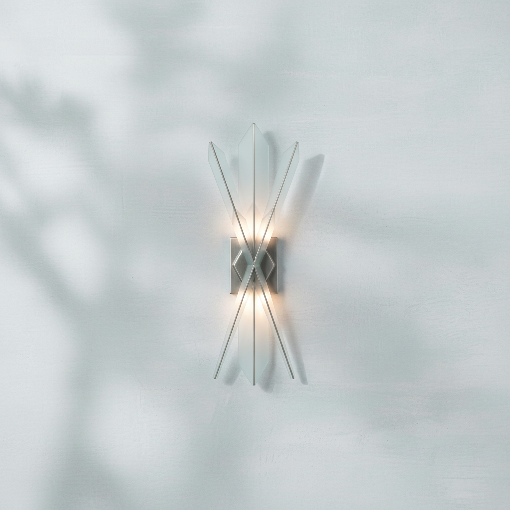 Riviko Geometric Radiance 3-Light LED Wall Sconce - Background Shot