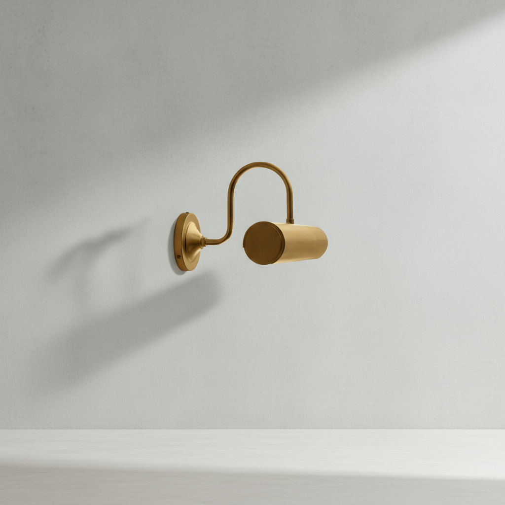 Riviko Heritage Brass Art Picture Light - Background Shot