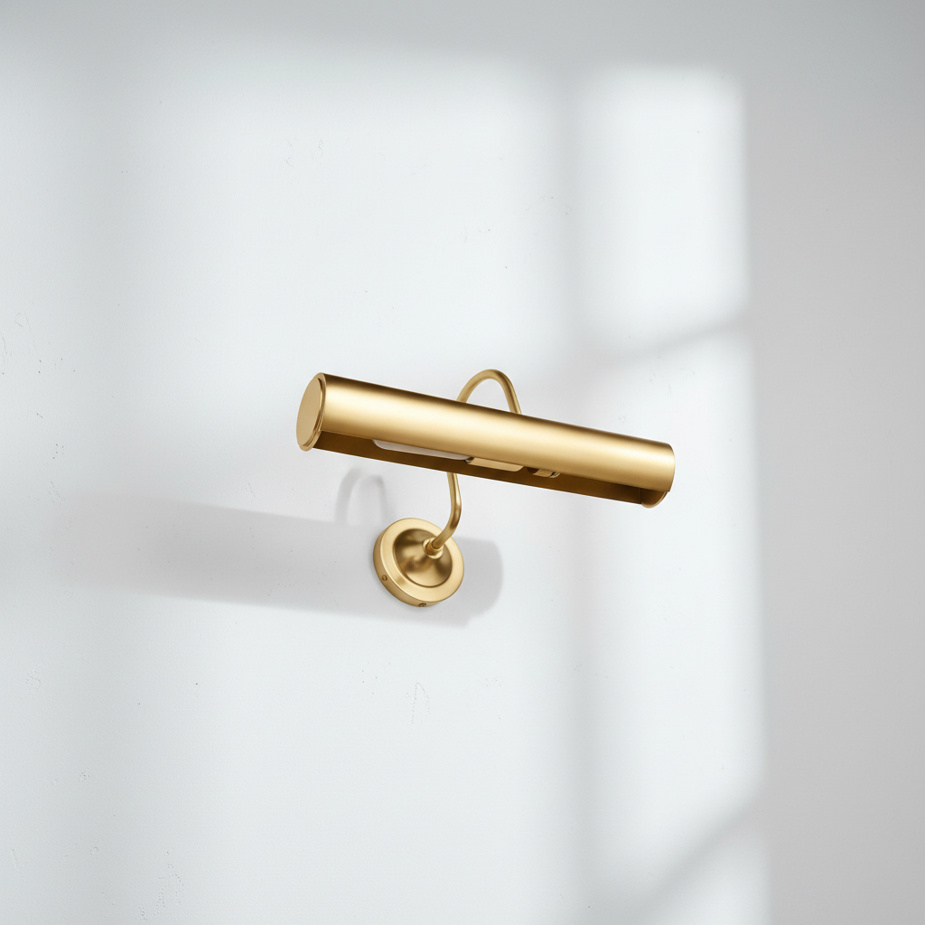 Riviko Heritage Brass Art Picture Light - Background Shot