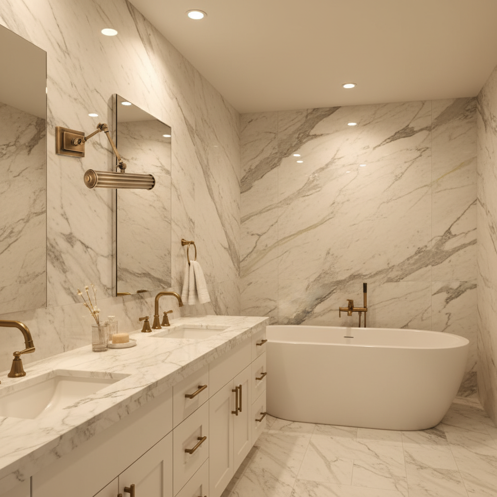 Riviko Timeless Gallery Picture Light - luxury American master bathroom