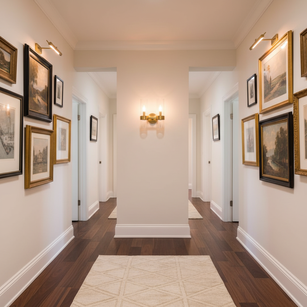Riviko Veridian Double Wall Sconce 13''H - American hallway gallery