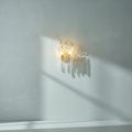 Riviko Glimmer Bloom Crystal Gold Wall Sconce - Background Shot