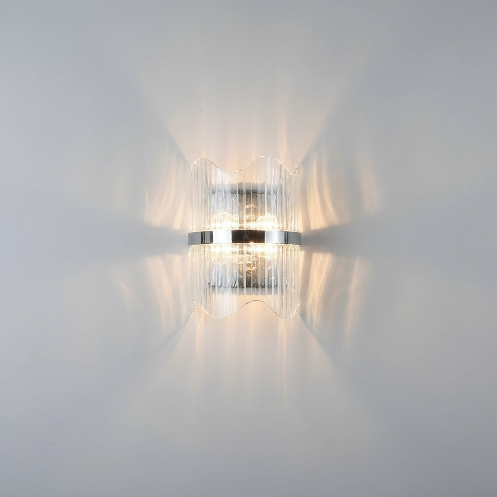 Riviko Gilded Bloom 2-Light Crystal Wall Sconce - Background Shot