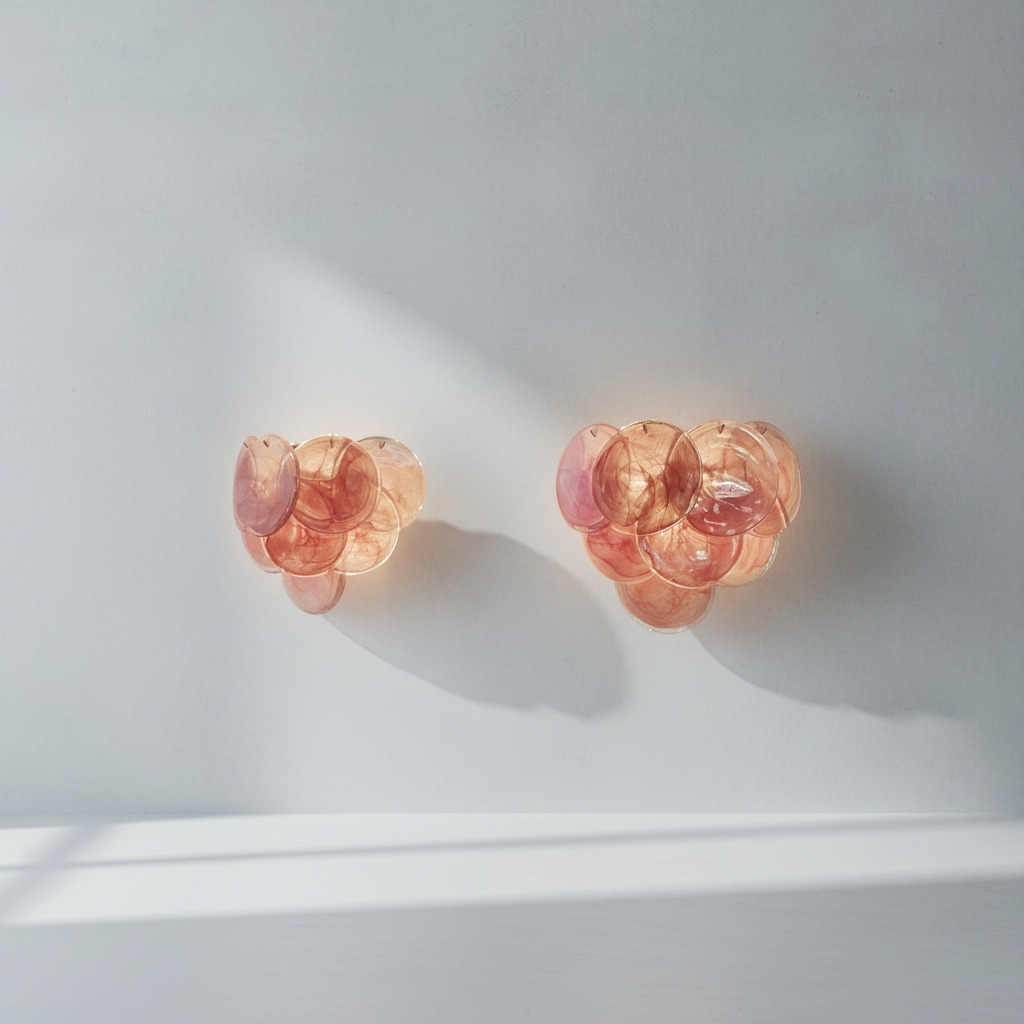 Riviko Opulent Murano Glass Wall Sconce - Background Shot