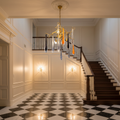 Riviko Agnes Branch Crystal Wall Sconce - grand American estate foyer
