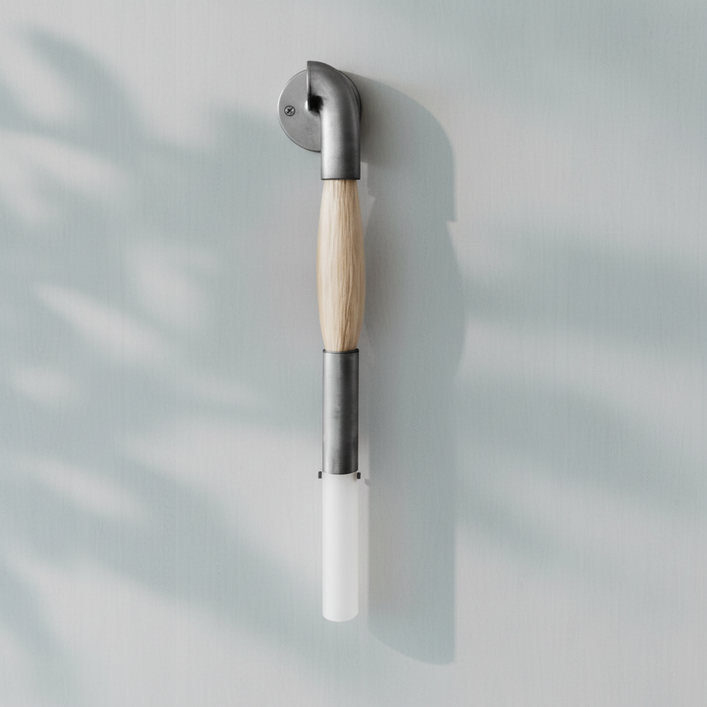 Riviko Equine Weave Brass Sconce - Background Shot