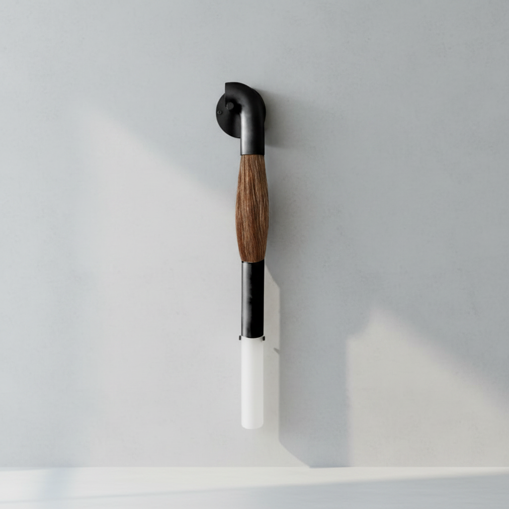 Riviko Equine Weave Brass Sconce - Background Shot