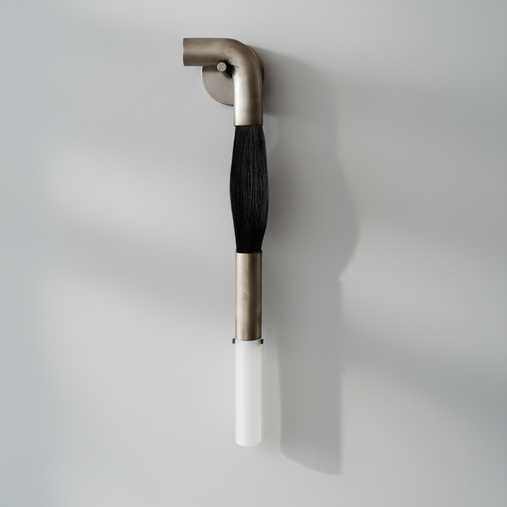 Riviko Equine Weave Brass Sconce - Background Shot