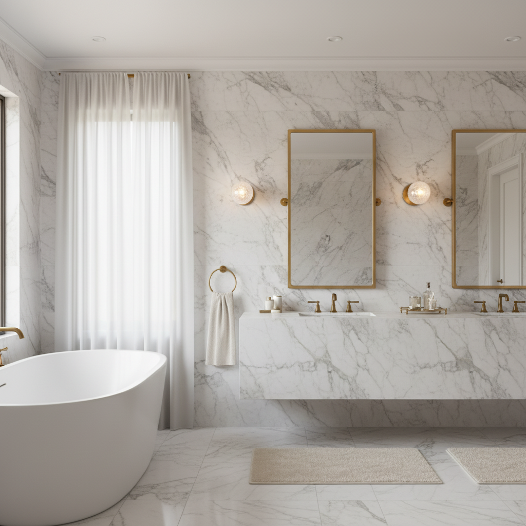Riviko Artisan Orb Wall Sconce - luxury American master bathroom