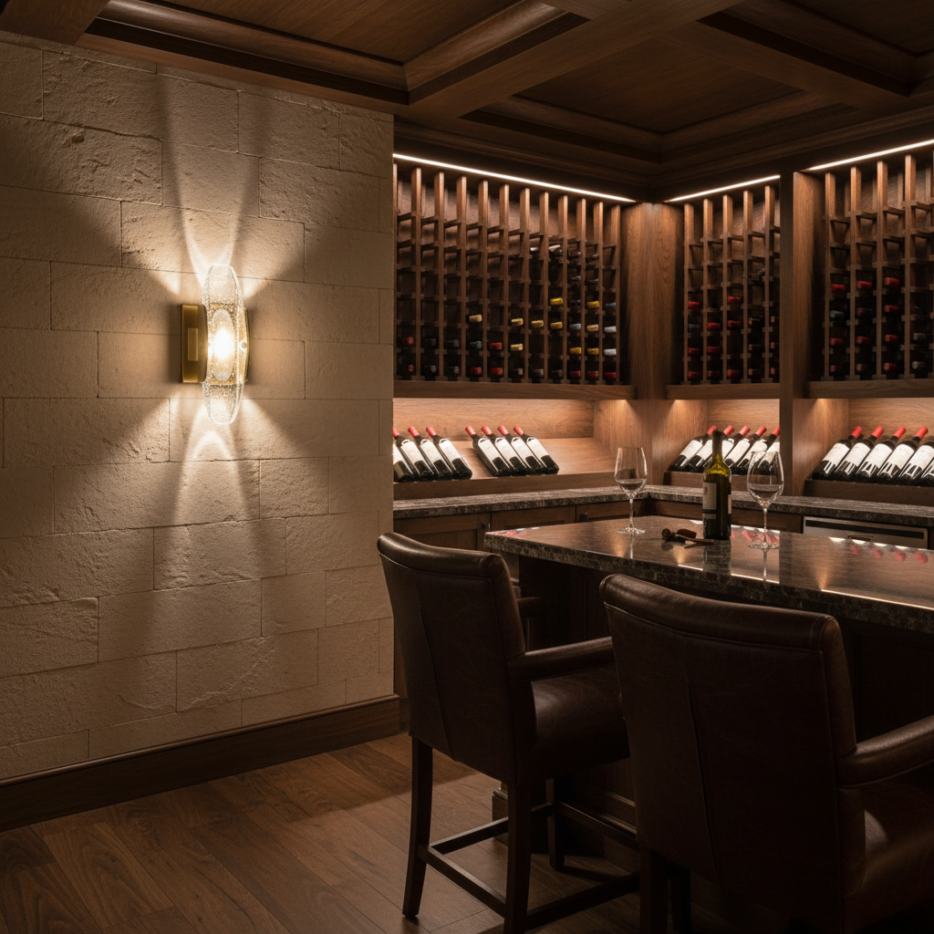 Riviko Veridian Bloom Wall Sconce - luxury American wine room