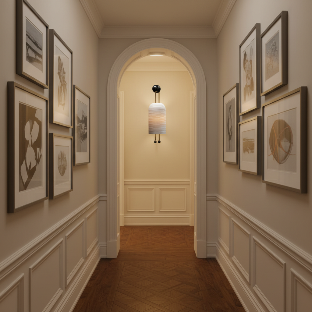 Riviko PATUS LANTERN SCONCE H21.5” x W6.75 X D4" - American hallway gallery
