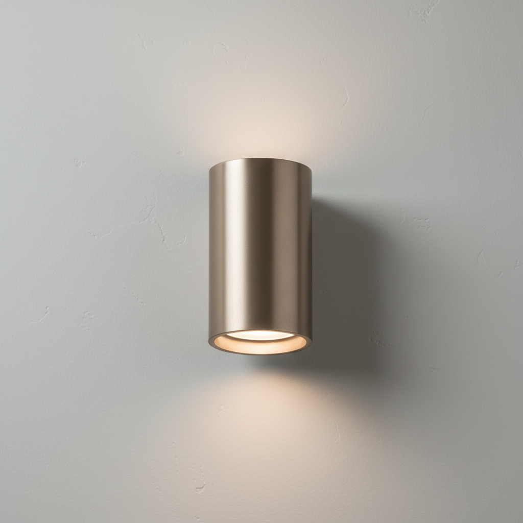 Riviko Cylinder Form Pivoting Wall Sconce - Background Shot