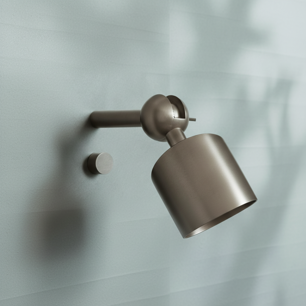 Riviko Cylinder Form Pivoting Wall Sconce - Background Shot