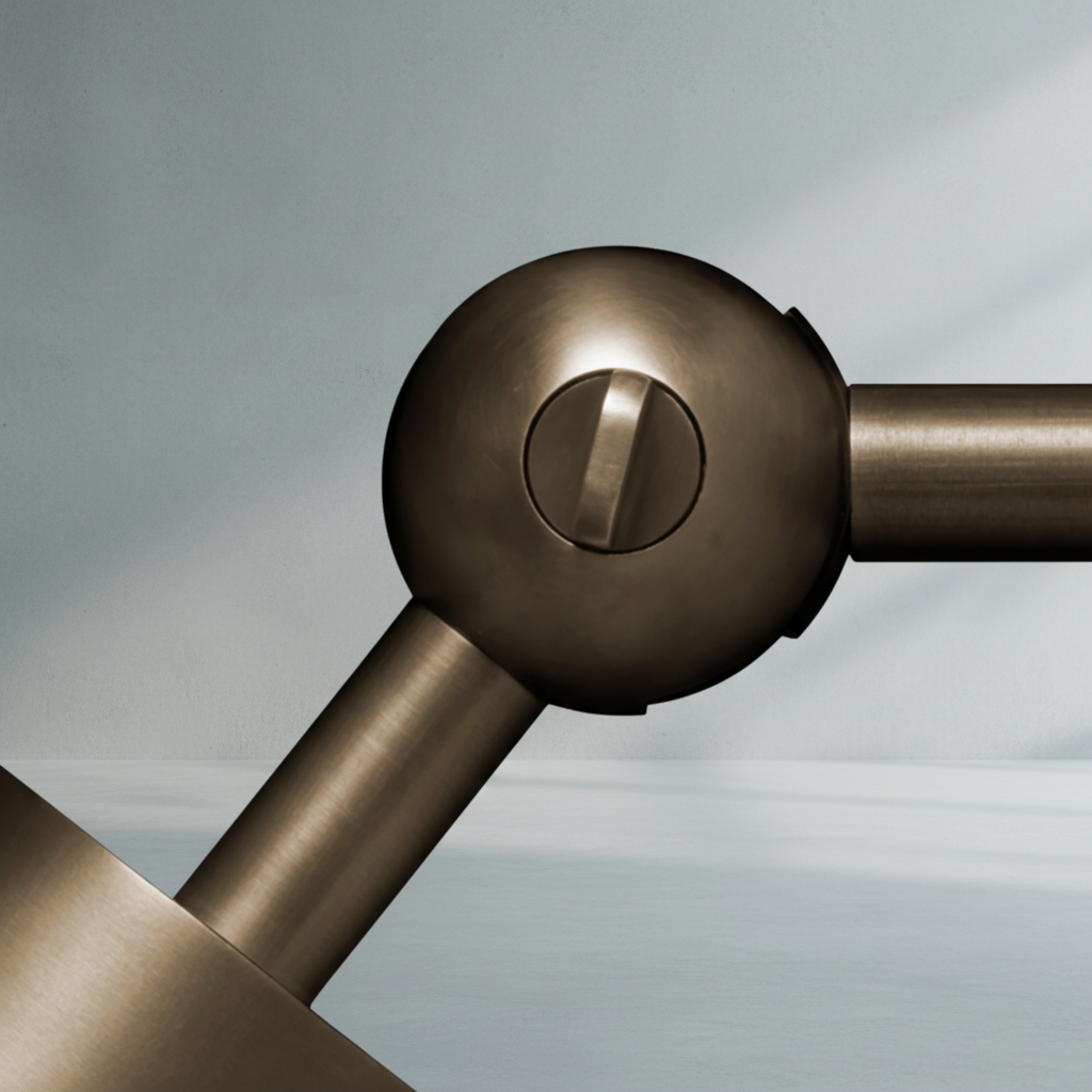 Riviko Cylinder Form Pivoting Wall Sconce - Background Shot