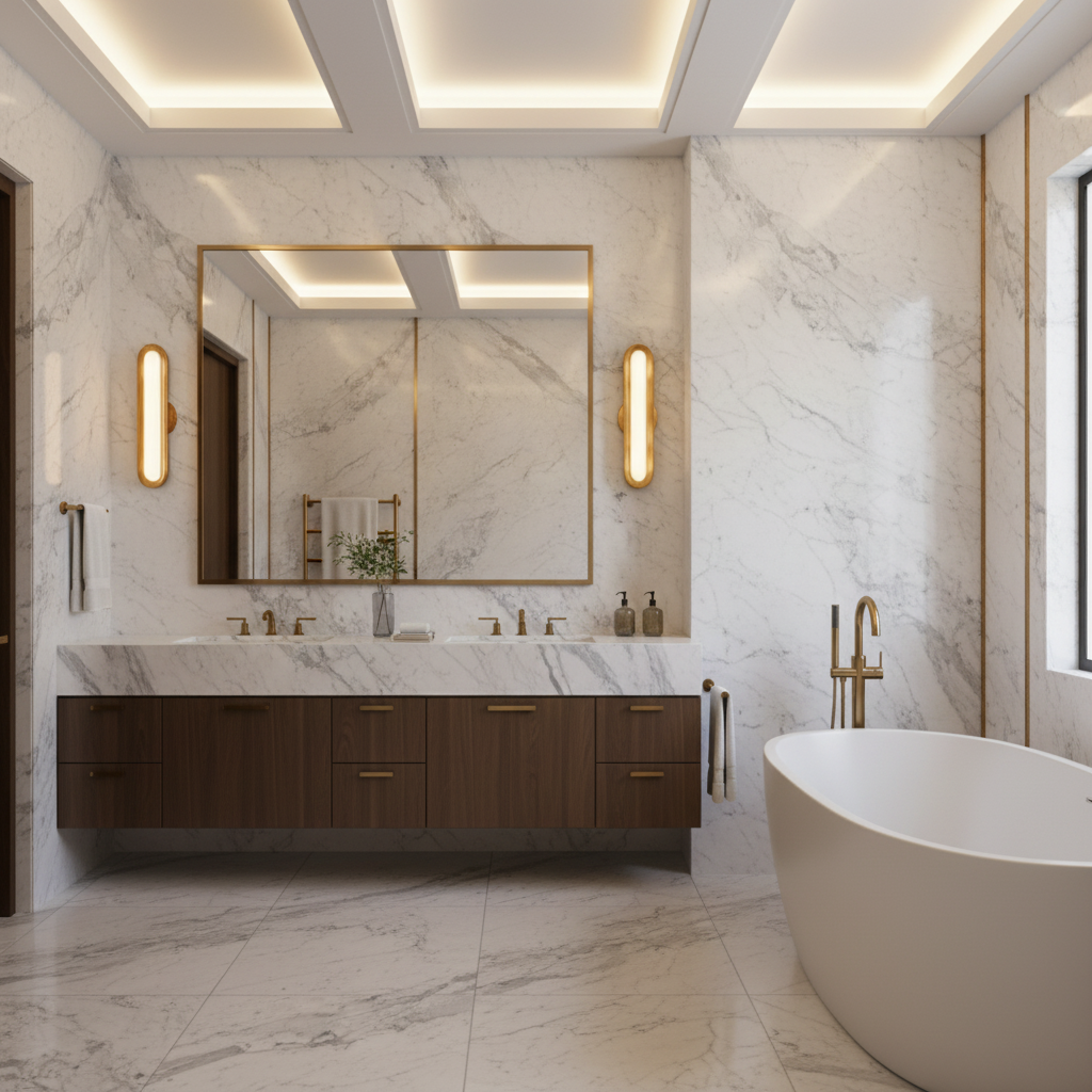 Riviko Veridian Circuit 1 Wall Sconce - luxury American master bathroom