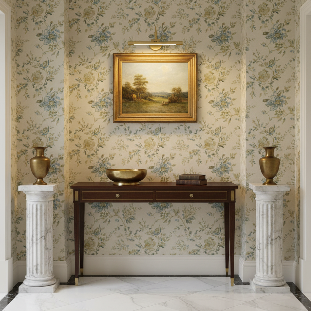 Riviko Gallery Edge LED Picture Light - sophisticated American hallway alcove
