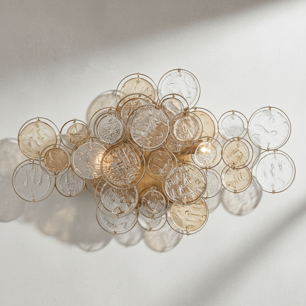 Riviko Aura Cluster Glass Wall Sconce - Background Shot