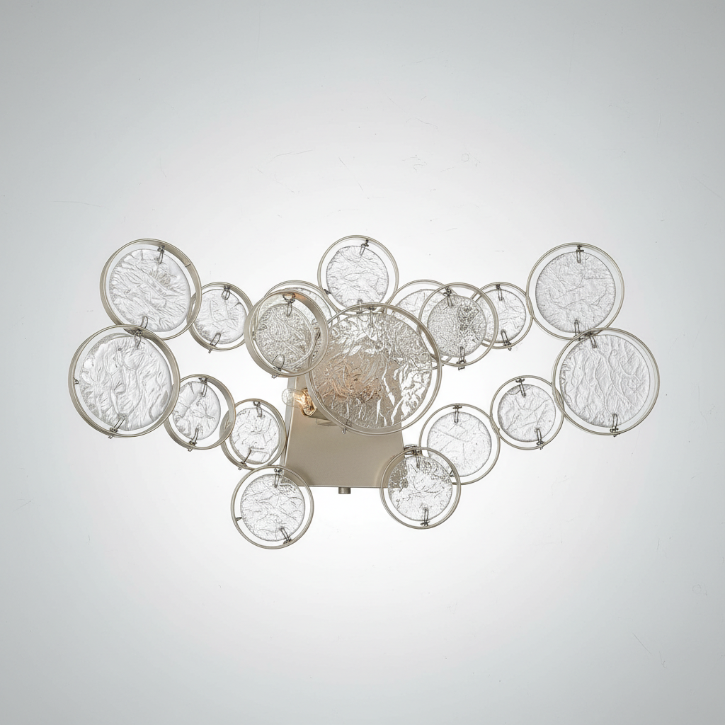 Riviko Aura Cluster Glass Wall Sconce - Background Shot