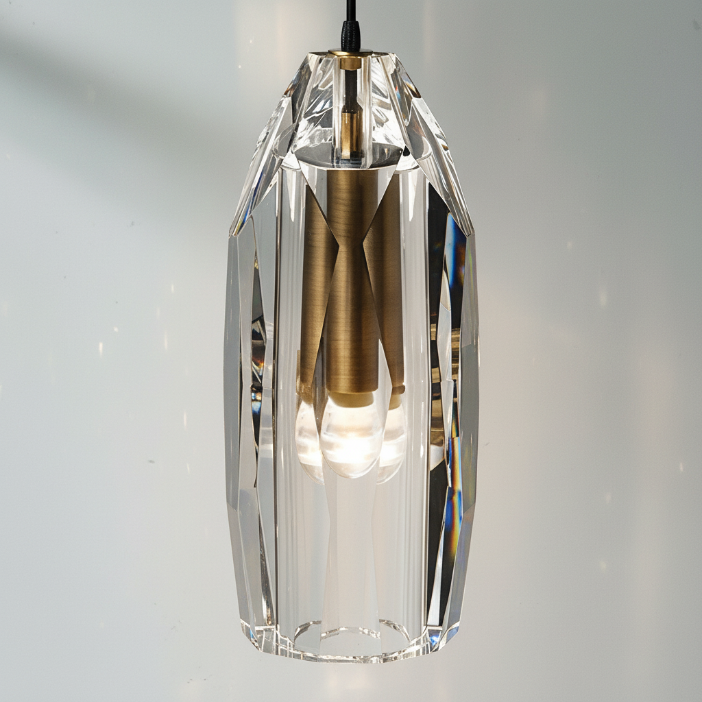 Riviko Radiant Brass Crystal Wall Sconce - Background Shot
