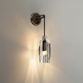Riviko Radiant Brass Crystal Wall Sconce - Background Shot